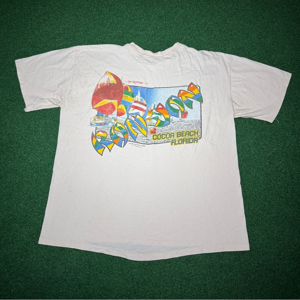 Vintage Ron Jon Cocoa Beach Florida 80s 90s Surfer Pocket XL T Shirt